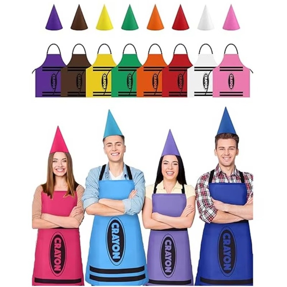 Party Hat Cone - Nieuwe kleurrijke gnome-set met kleurpotloodthema, grappige