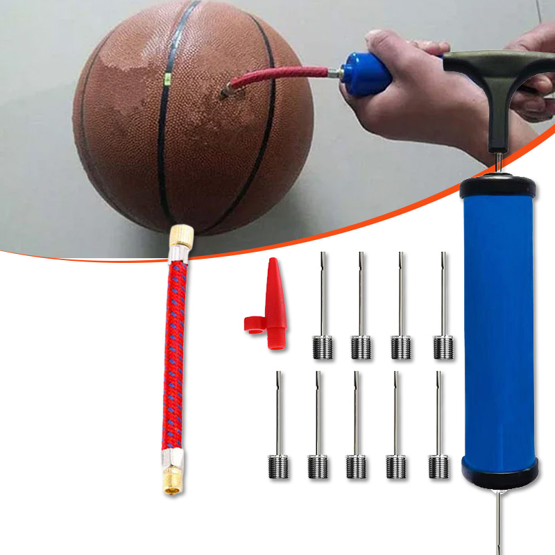 Balloon Pump Hand - 1-set inflatorbalpompnaalden ventieladapterset voor basketbal voetbal