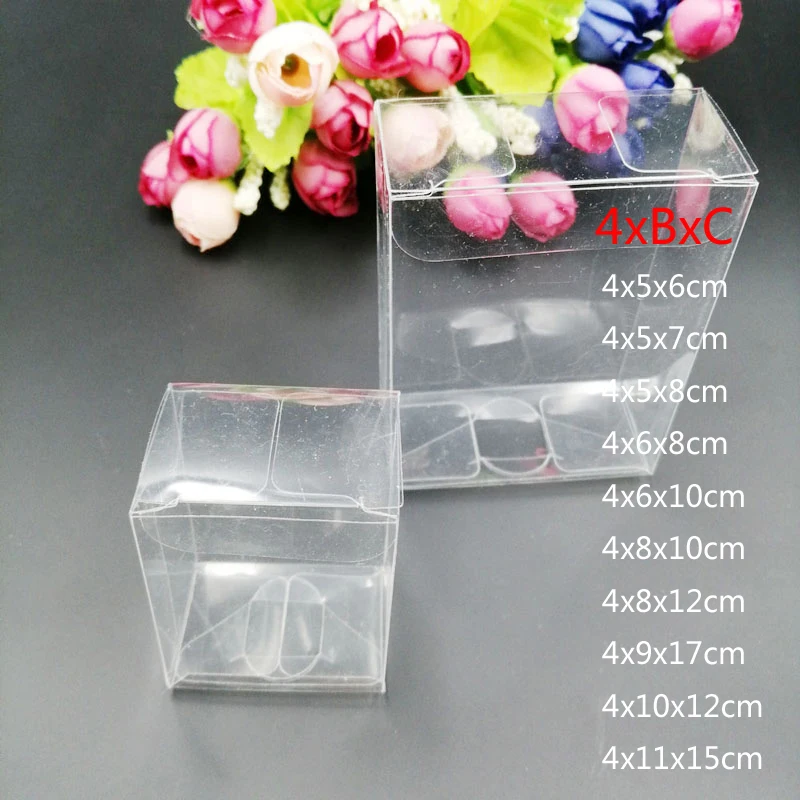 Event Party Box - 50 stks 4xBxC Rechthoek Transparante Opbergdozen