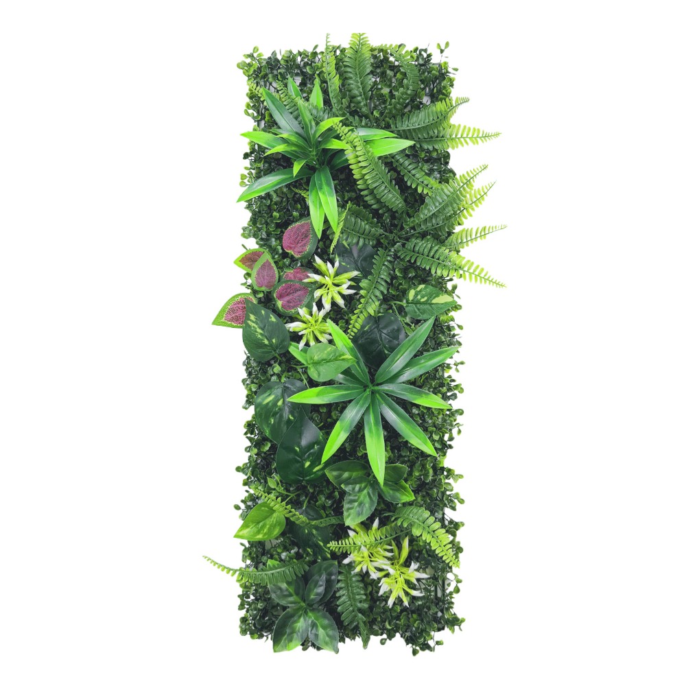 Flower Wall Panel - DIY Kunstplanten Wandpaneel Bloemen 75x25cm Kunstmatige