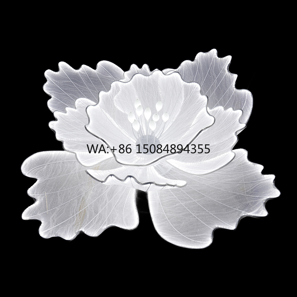 Event & Party Supply - LED Gigantische Witte Bloemen Achterwand Stand