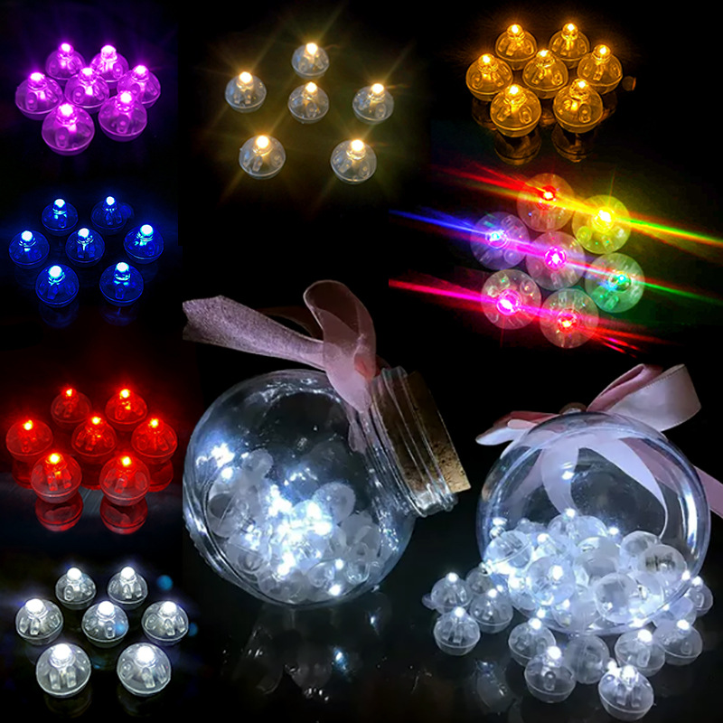 Led Balloon Light - 10 stuks Mini LED-ballonlicht Kleurrijk knipperend