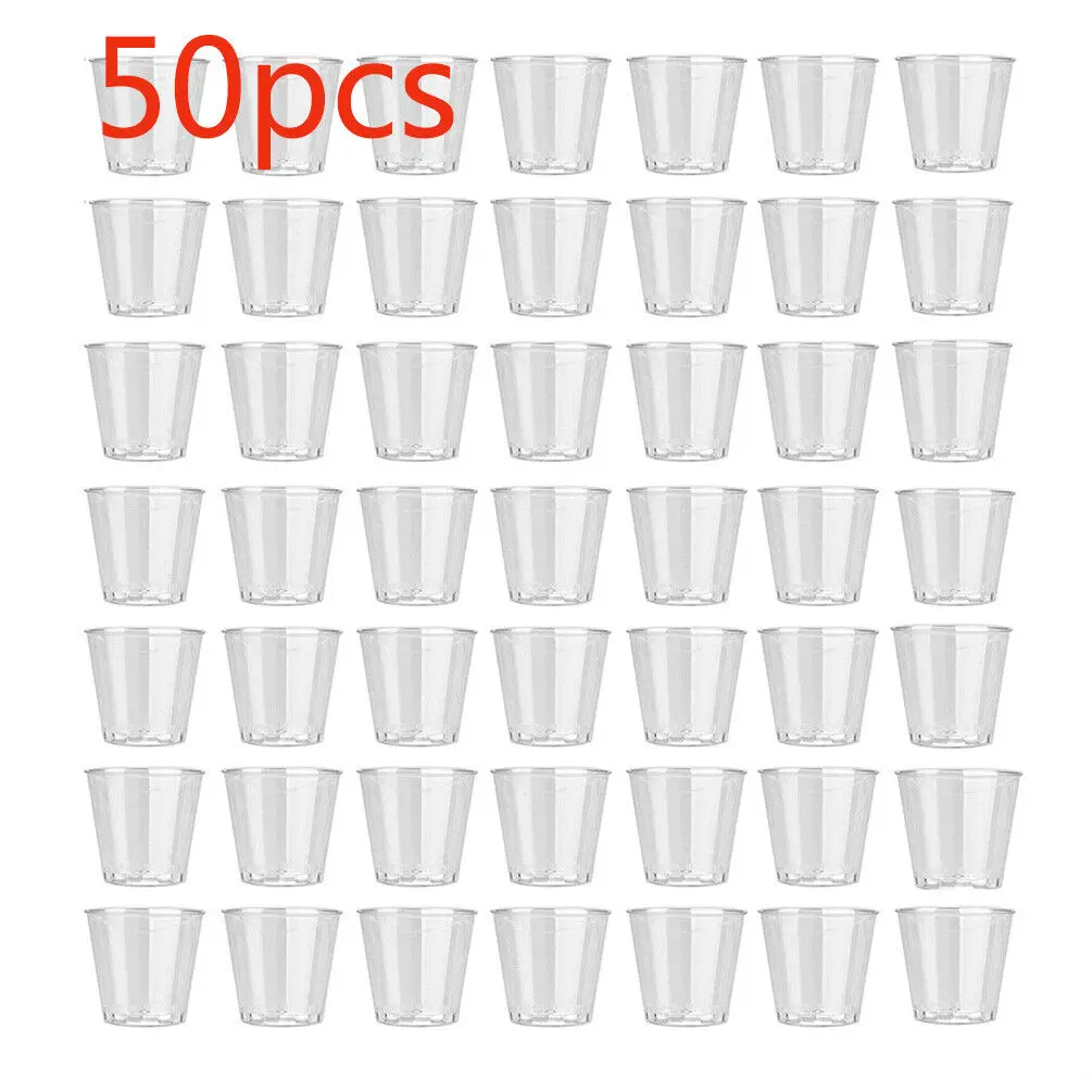 Plastic Cup 50Pcs - 35 ml 50 X doorzichtige plastic