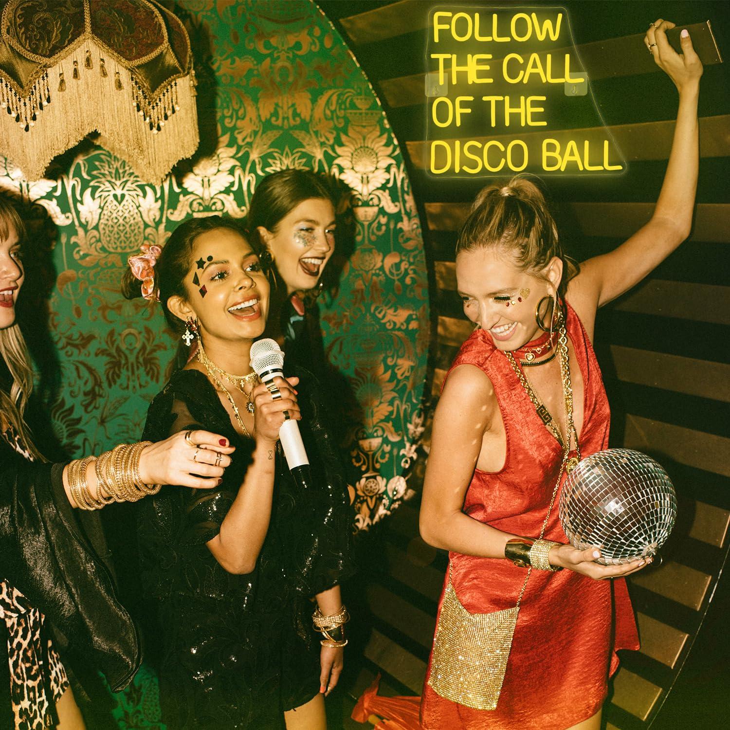 Volg de roep van de discobal n - Neon Sign Party recensie en prijs