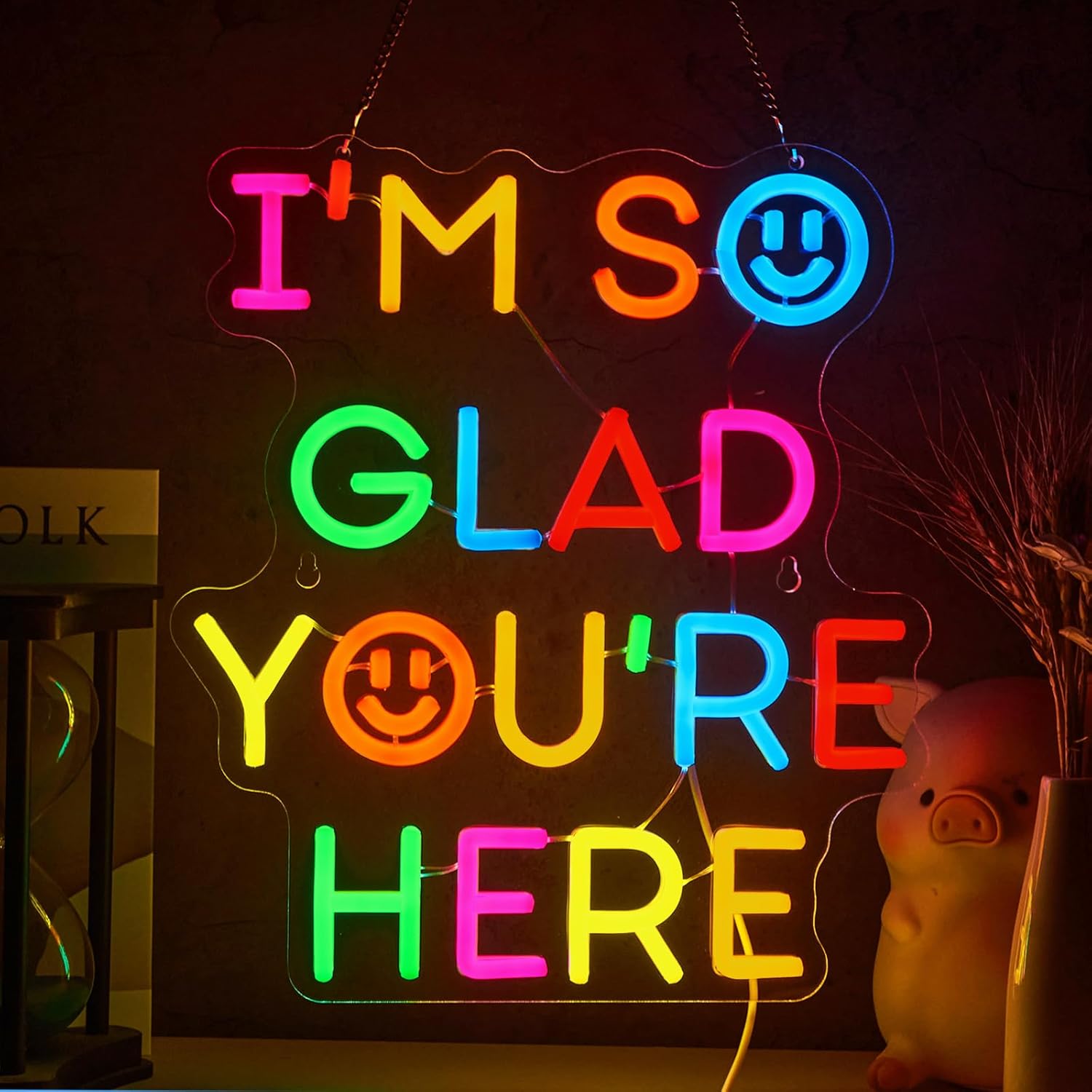    Ik ben zo blij dat je hier - Neon Sign Party recensie en prijs