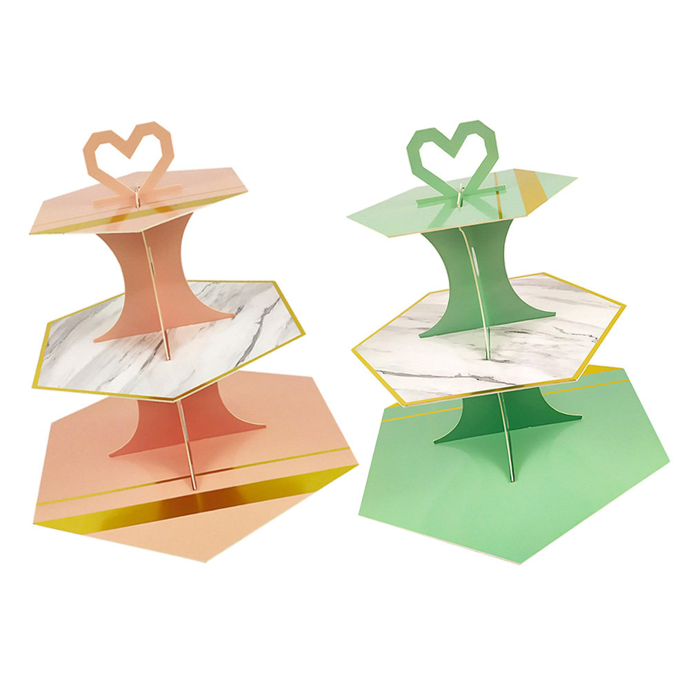 2 stuks marmerpatroon papieren - Cupcake Stand Tier recensie en prijs