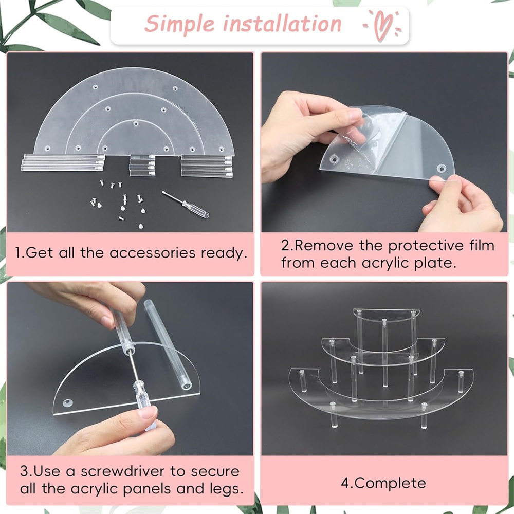 1/2-pack Acryl Display Verhoge - Cupcake Stand Tier recensie en prijs