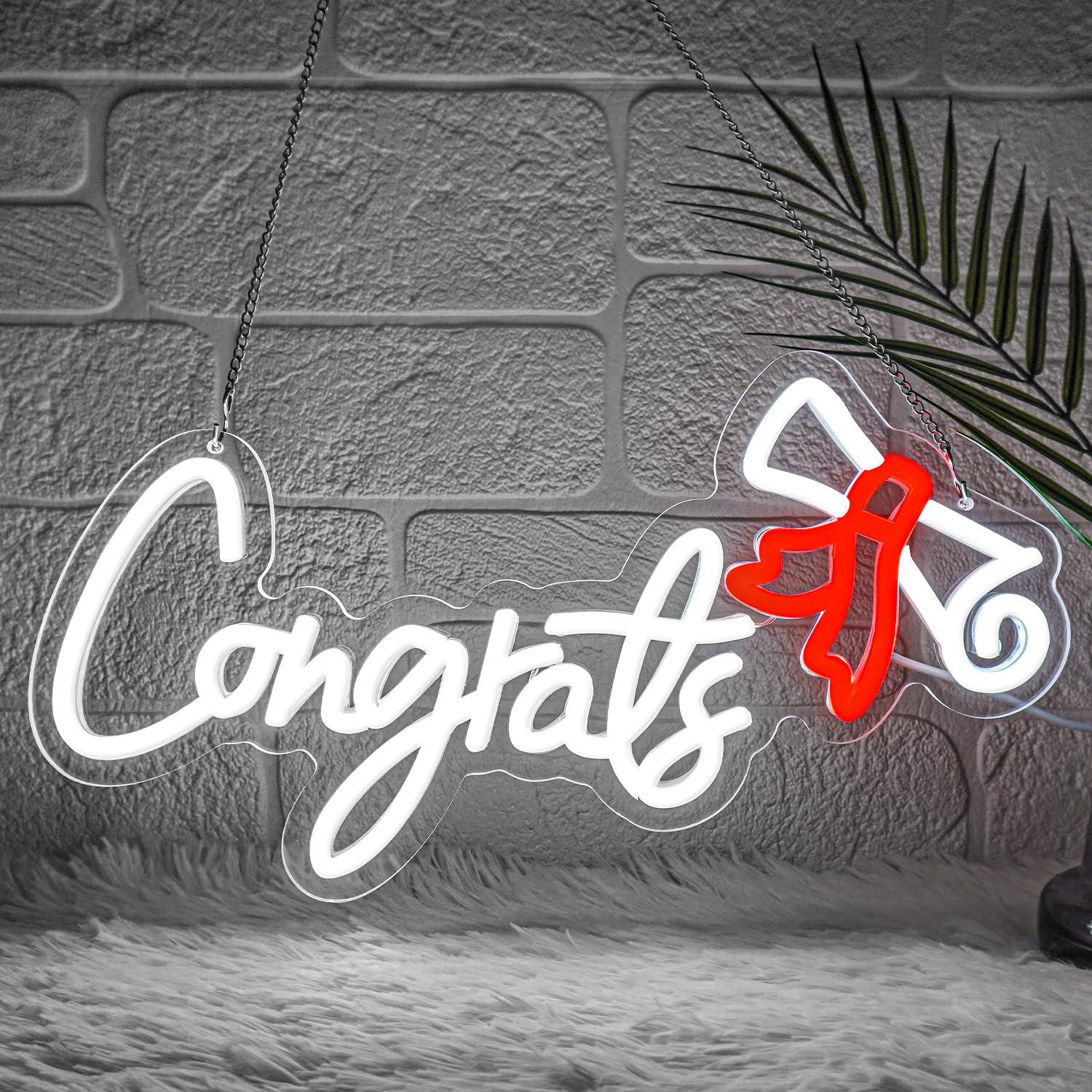 Gefeliciteerd Afstuderen Neon  - Neon Sign Party recensie en prijs