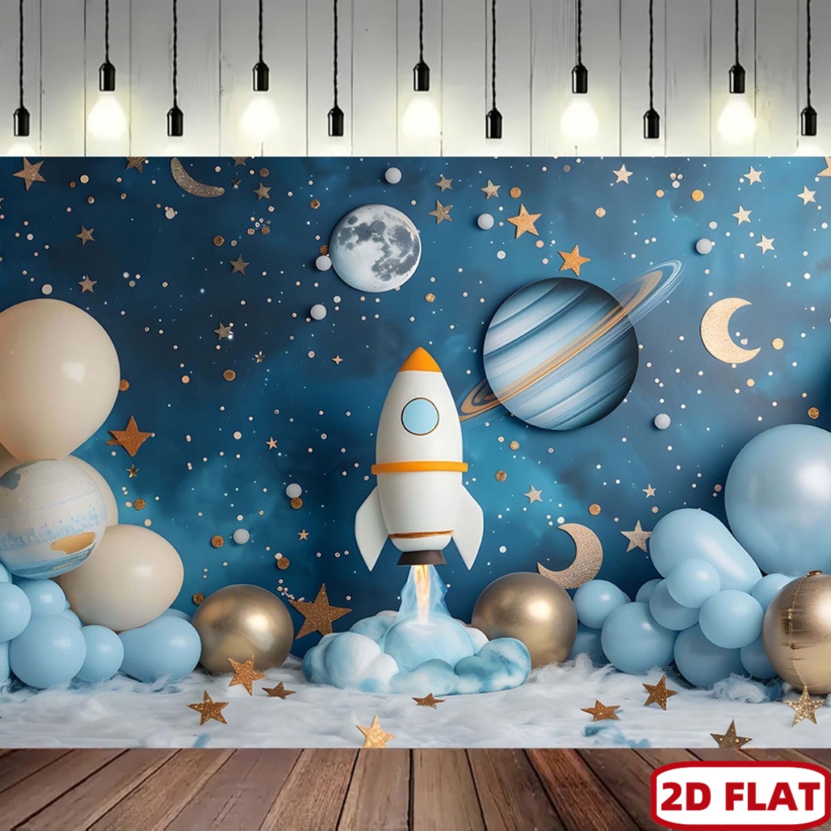 2D platte 1pc ruimte-thema fee - Event Launch Party recensie en prijs