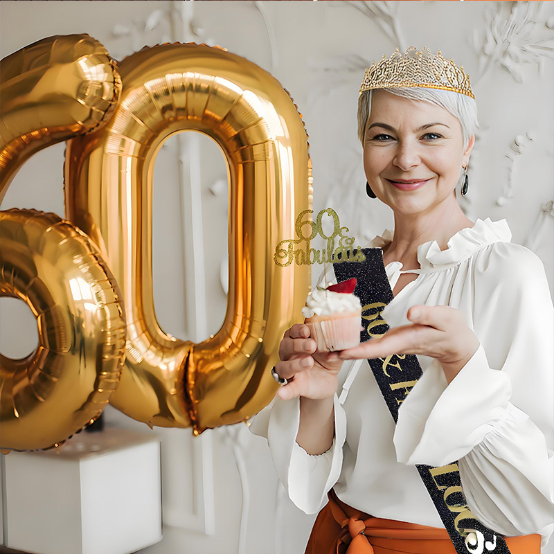 30-50e verjaardag jubileum dec - Birthday Sash Glitter recensie en prijs