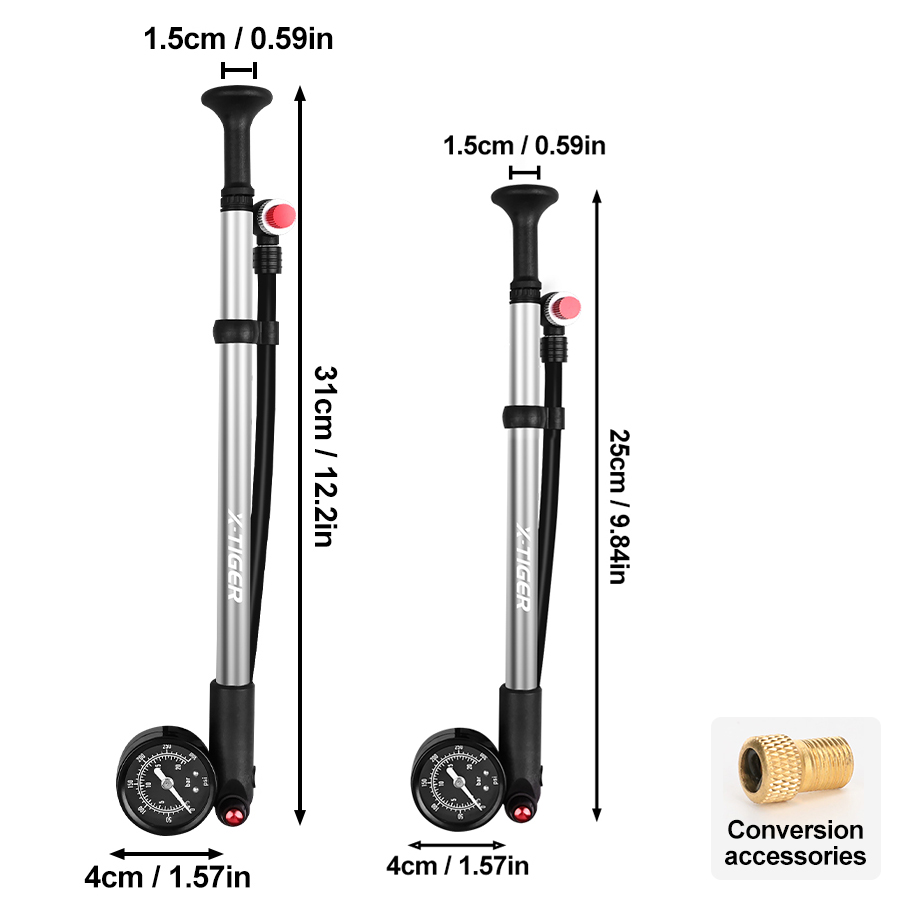 X-TIGER 300psi Fietspomp T-Vor - Balloon Pump Hand recensie en prijs